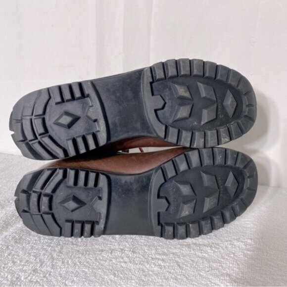 Vintage Scarpa Brown Leather Lace Up Mountaineering Hiking Ankle Boots 40 - Picture 5 of 14